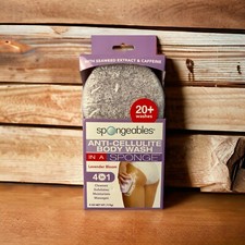 Jabón corporal anticelulítico esponjoso en esponja flor de lavanda 4 en 1
