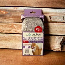 Spongeables Anti-Cellulite Body Wash in a sponge  Lavender bloom 4 In 1