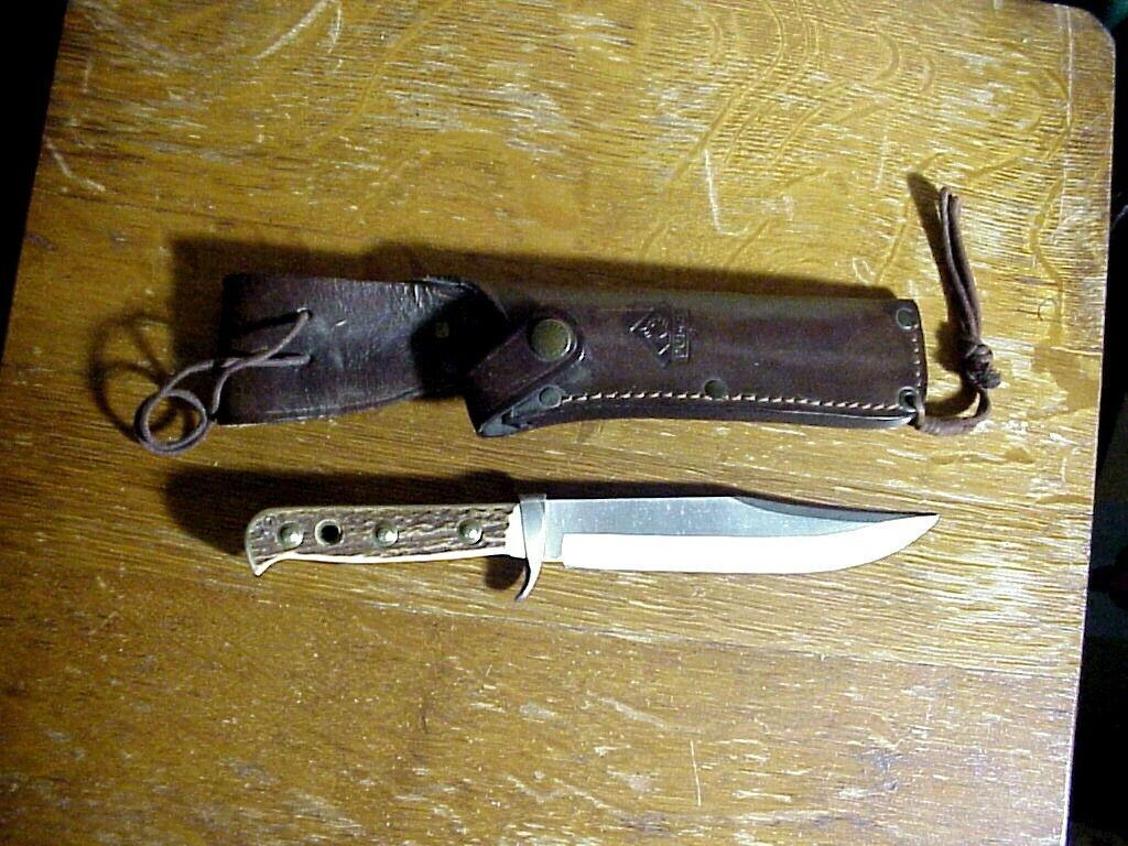 Vintage PUMA 6396 ORIGINAL HAND MADE BOWIE KNIFE 105/RC   in LEATHER SCABBARD