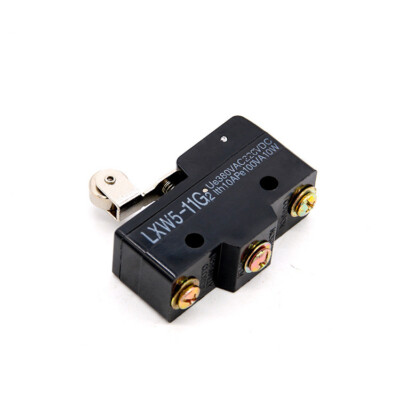 1Pc Limit Switch Short Roller Lever Automatic Reset 3 Screw Terminal Black 10A #