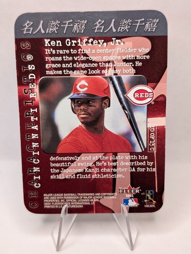 2001 Fleer Futures Characteristics Ken Griffey Jr. #10C HOF Cincinnati Reds - Picture 2 of 2