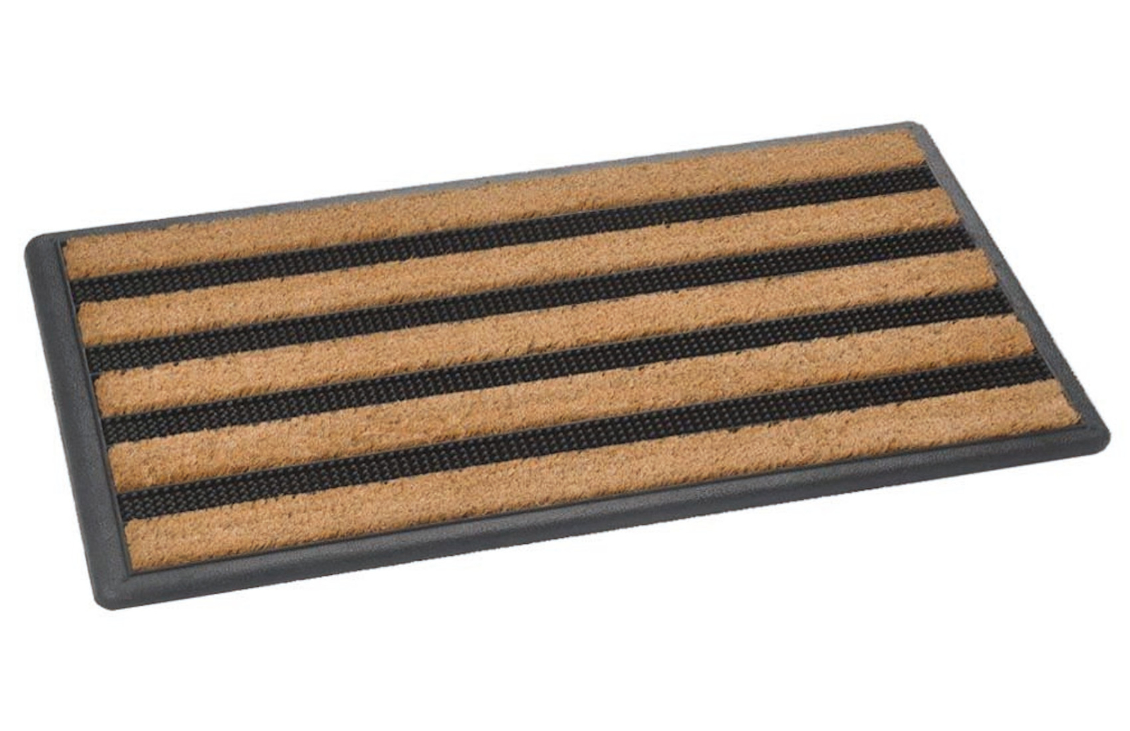 Rockall Mat Coir Ridges & Rubber Scraper Pins Slip Resistant Doormat 75cm x 45cm - Image 2