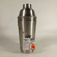 Oggi Stainless Steel Dial A Drink Cocktail Shaker w/ 15 Recipes!