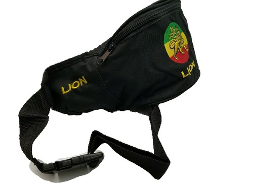 Lion Of Judah Rasta Black Bum, Fanny Pack Waist Purse Money Bag pouch Ethiopia - Picture 3 of 3