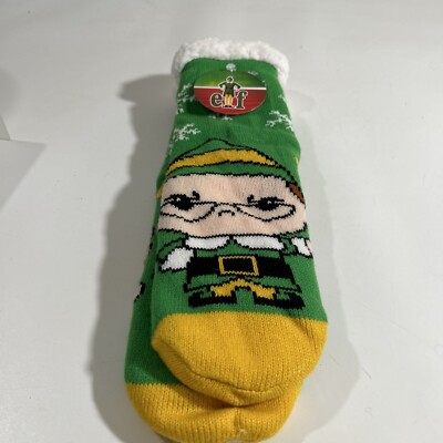 NWT ~ Elf - Sherpa Lined Socks - Buddy & Papa Elf. One Size Fits Most. Xmas!