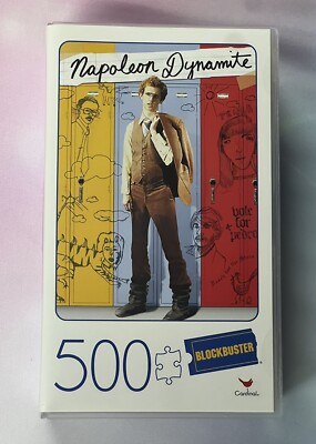 Napoleon Dynamite 500 Piece Puzzle Blockbuster Hard Case 18 x24  NEW