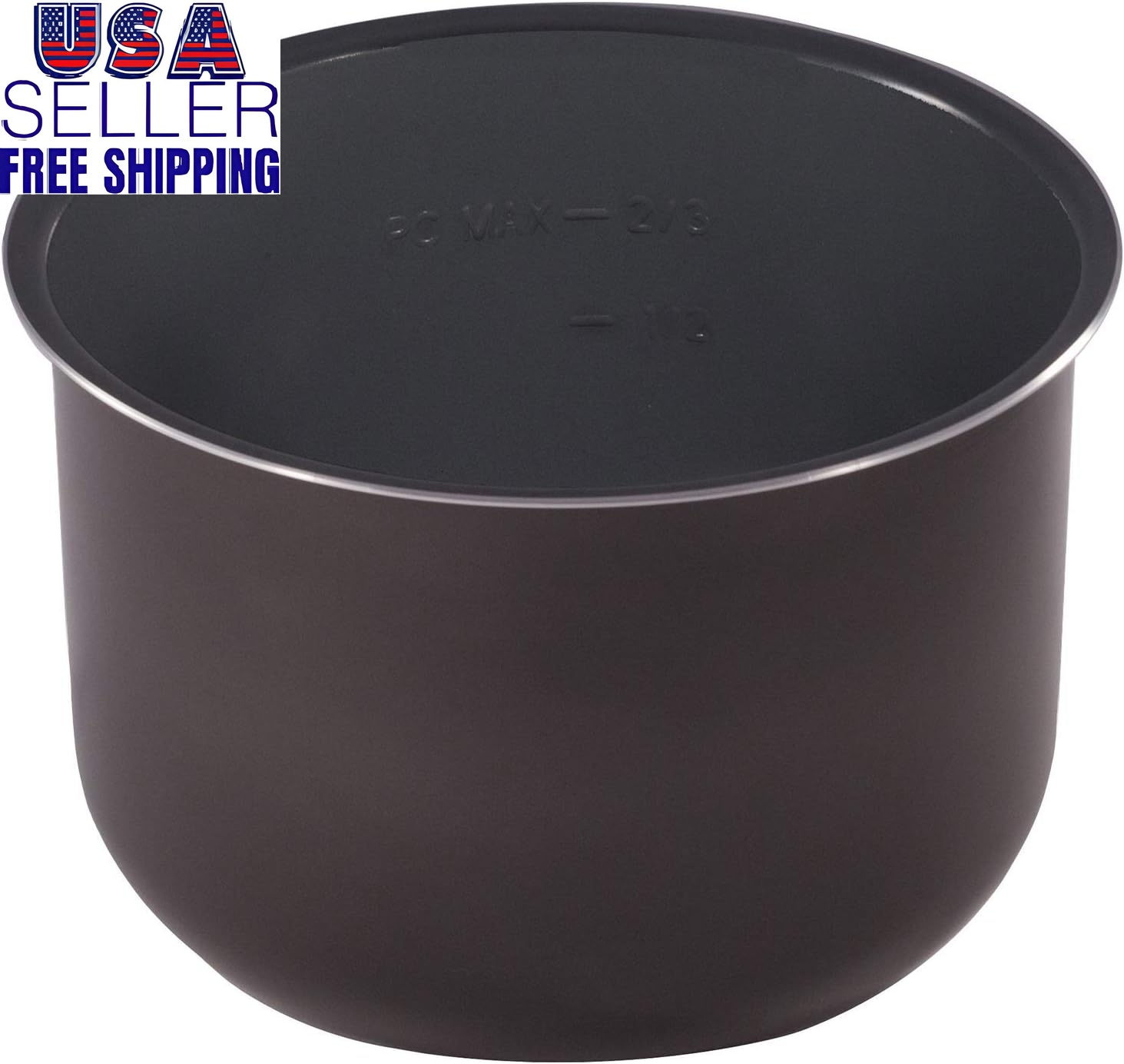 Replacement Inner Pot 6 Qt Non-Stick Ceramic for Instant Pots Pressure Cooker