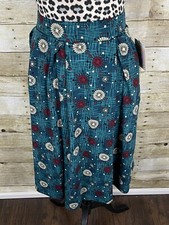 LuLaRoe Madison Skirt Pleated Pockets A-line 3XL NEW NWT
