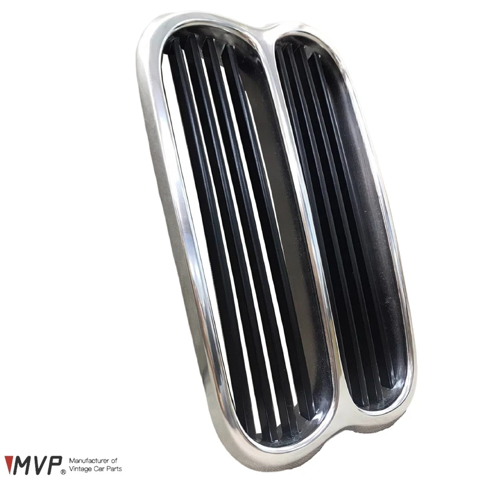 MVP BMW E10 1602-2002tii Early Black/Silver Aluminum Grille Center 51131801577 Foto 2 de 4