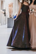 Stunning Iridescent Prom/Wedding/Evening Dress with Pockets Size 0