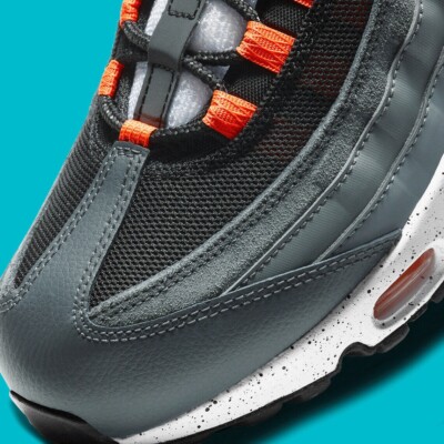 NEW Nike Air Max 95 Black Orange White Turquoise Size CZ0191