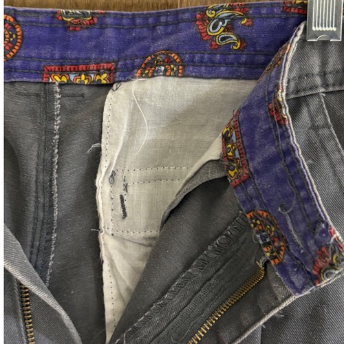 Bugle Boy Pleated Pants Vintage Casual Trousers Kids Gray Cotton Blend 28-30" - Picture 4 of 8