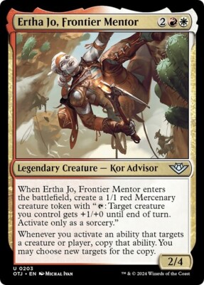 ERTHA JO, FRONTIER MENTOR x4 mtg NM-M Outlaws of Thunder Junction 4 Unc