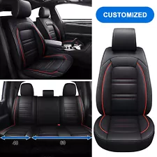 Customed For 2009-2014 Ford F150 Crew Cab Pu Leather Front & Rear Seat Covers
