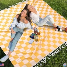 Extra-Large Outdoor Picnic Blanket - Soft Mat for Lawns, Travel, Camping & RVs