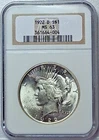 1922-D Peace Dollar - Graded MS63 by NGC