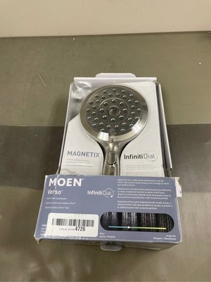 Verso 8-Spray Patterns 2.5 GPM 5 in. Wall Mount Handheld Shower Head with Infini