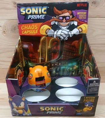 Sonic The Hedgehog Sonic Prime Chaos Capsule  Pack and Display Free Shipping 