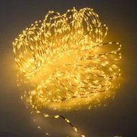 Draht Lichterkette Silber Mit Timer - 567 LED - AußEn Deko Beleuchtung Warm Weiß