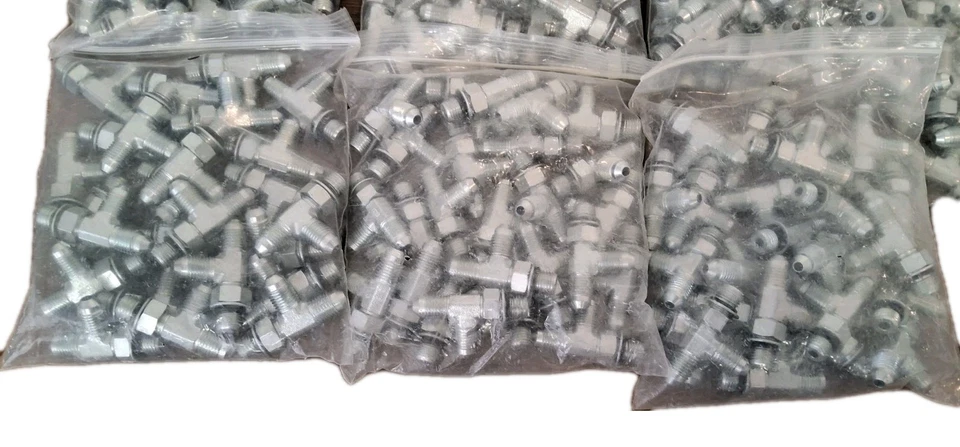 6804-04-04-04 Hydraulic Male Run Tee Fittings 1/4" ORB to JIC 37° Flare 250pcs - Image 4 of 4