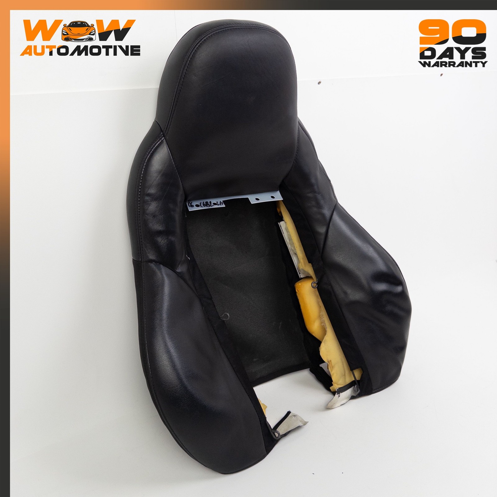 05-10 CHEVROLET CORVETTE C6 FRONT LEFT TOP UPPER SEAT CUSHION BOTTOM BLACK OEM