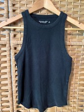 Abercrombie  Fit Soft A F Essentials Tank Ribbed Small Black 1-K
