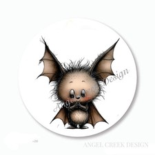 WHIMSICAL HALLOWEEN BLACK BAT STICKERS HALLOWEEN PARTY FAVORS ENVELOPE SEALS