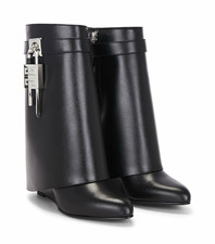 Givenchy Shark Lock Ankle Boots Black Leather...