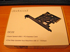 Dodocool DC22 USB 3.1 Type-C & Type-A 2-Port Express Card NEW BOXED