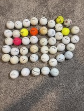 Lot Of 45 Assorted Golf Balls. Random Variety Found And Cleaned Up