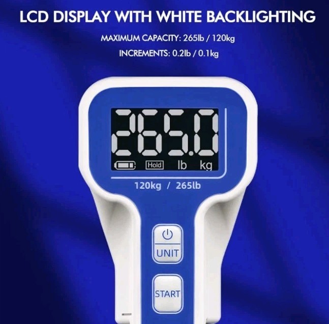 Digital Hand Dynamometer Grip Strength Measurement Meter Auto Capturing Elect...