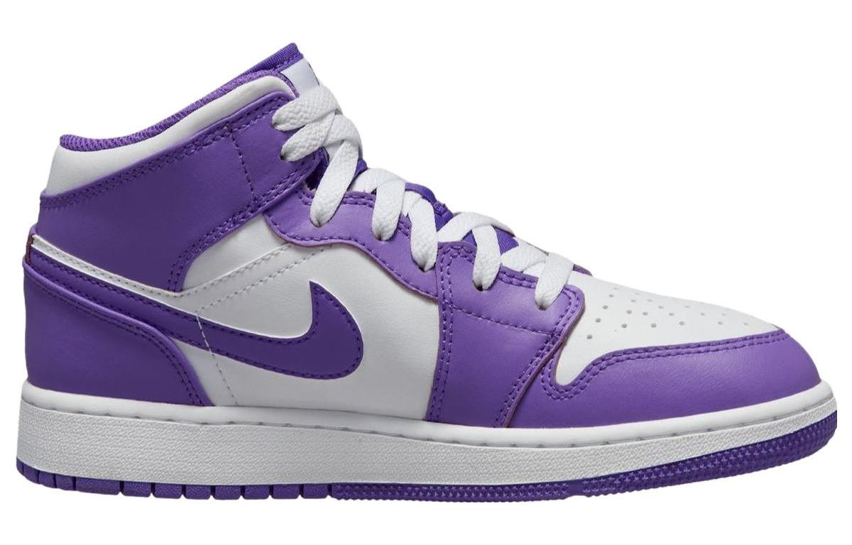 靴 Nike GS Air Jordan 1 Mid Violet. 24,5cm Size 6 (GS) - Jordan 1 Mid Purple Venom for sale online | eBay