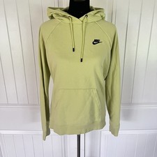 Nike Ladies Hoodie Pullover Neon Yellow Green Size Medium