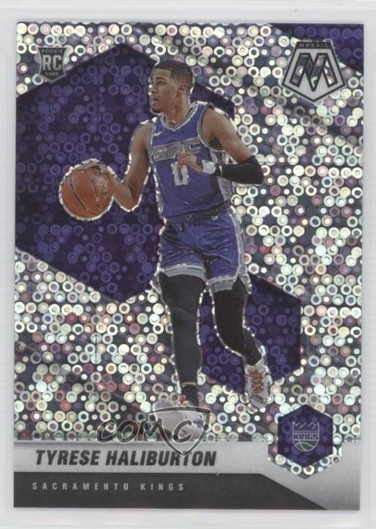 2020-21 Mosaic Variation Fast Break Silver Prizm Tyrese Haliburton Rookie RC 7sd