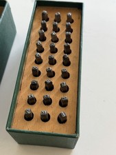 Vintage ACE 1/8” Steel Letter Stamp Punch Set 