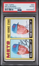 1967 Topps #581 Tom Seaver Rookie HOF Mets PSA 4