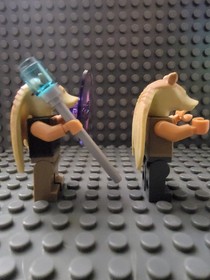Lego Star Wars Minifigures Jar Jar Binks  sw0301 Gunga Soldier sw0302