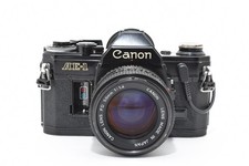 Read Near MINT Canon AE-1 Black SLR 35mm Film Camera New 50mm F1.4 From Japan