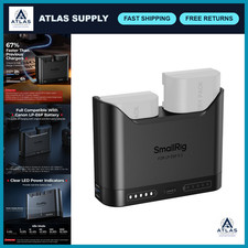 Dual Slot LP-E6P Battery Charger for Canon Cameras, 22.5W USB-C Fast Charge