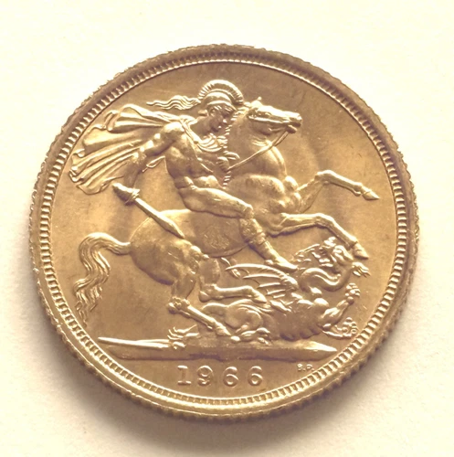 1966 Gold Sovereign (1957-Present) — photo from the most recent tracked eBay sale