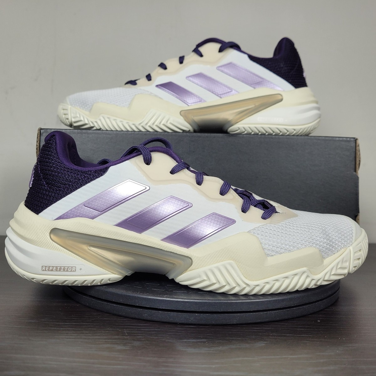 Adidas Barricade 13 Sneakers Tennis Court Shoes White Plum JR7814 Women's Sz 6.5 | eBay Adidas Barricade 13 Sneakers Tennis Court Shoes White Plum JR7814 Women's Sz 6.5 | eBay