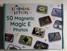 Learning Letters Magic E - 50 Magnetic Magic E (Vce) Image Picture Promt Tiles.