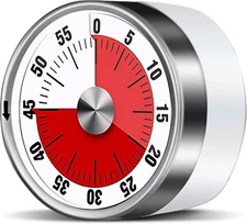 Timer for Cooking and Kids with Loud Alarm, Classroom Timers for Desk, No Batte