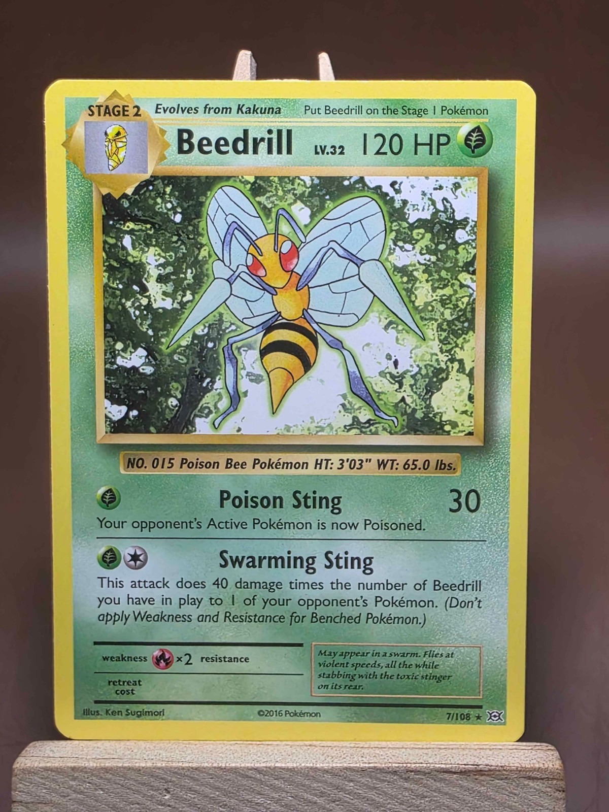MP Pokemon Beedrill 7/108 Evolutions Regular