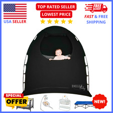 Slumber Pod Blackout Tent   Pack  Play Crib Cover for Baby Travel Sleep