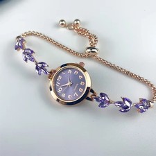 Luxury Women Quartz Watch Rhinestone Bracelet Elegant Ladies Gift no Box
