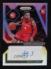2023-24 Panini Prizm Rookie Signatures Silver Seth Lundy #RSI-LUN Auto 0y2q