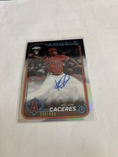2024 Topps Chrome - Rookie Autographs Kelvin Caceres #RA-KC Refractor /499 (AU,