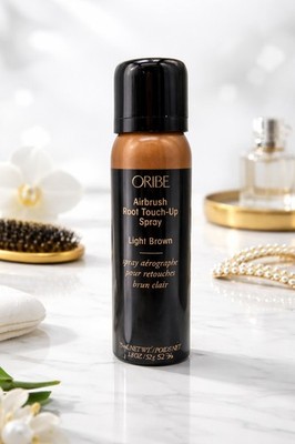 Oribe Airbrush Root Touch Up Spray Light Brown 1.8oz Gray Coverage Concealer