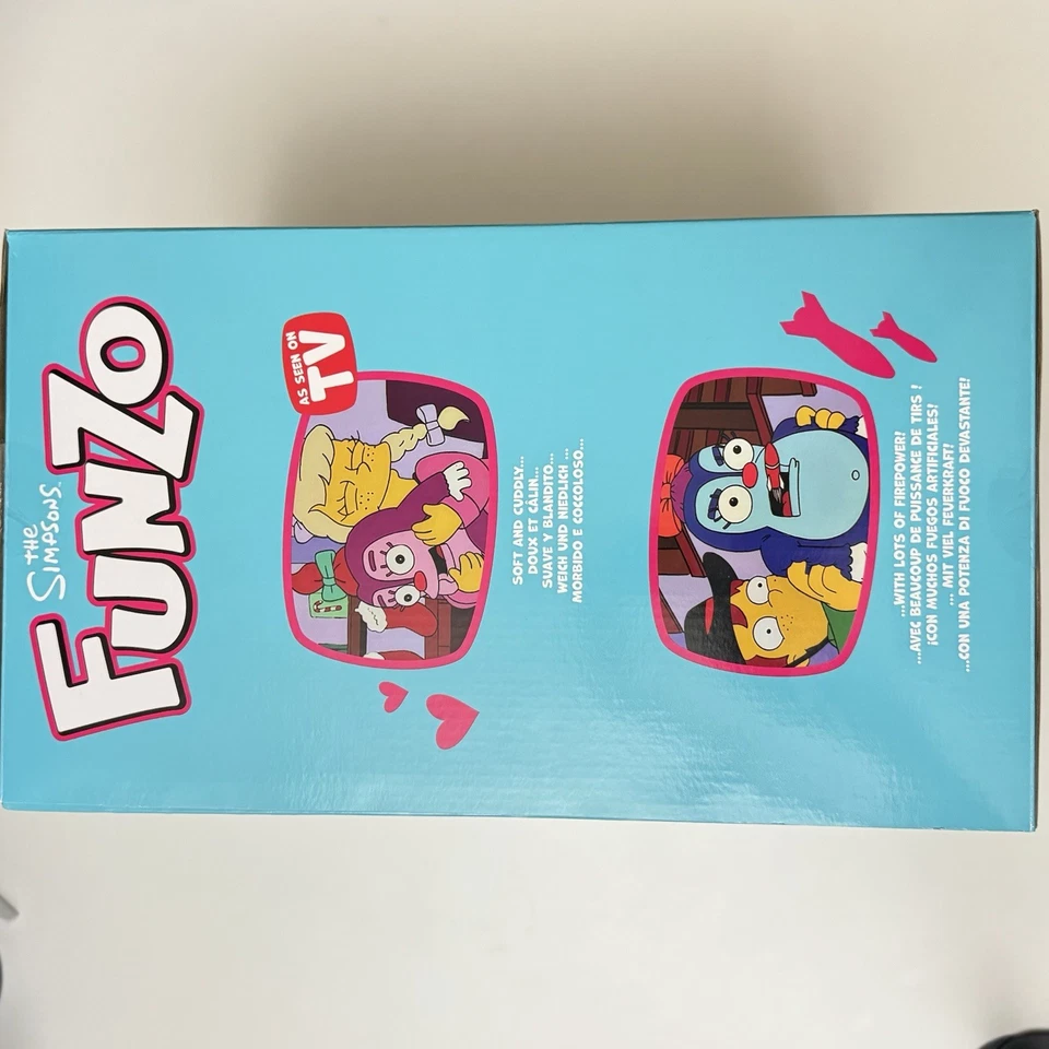 THE SIMPSONS FUNZO TALKING PLUSH NEW IN BOX BY JAKKS PACIFIC "Why not three?" - Imagem 3 de 4